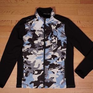 RLX Golf Camo Hybrid Mockneck Jacket Medium Modal Wool Elastane Brand New